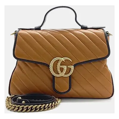 Gucci Matelasse Marmont Top Handle Bag