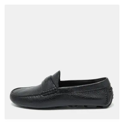 Burberry Black Leather Loafers Size