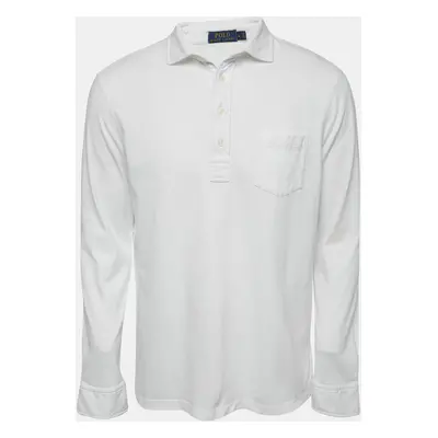 Polo Ralph Lauren White Cotton Knit Full Sleeve T-Shirt