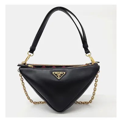 Prada triangle tote and shoulder bag