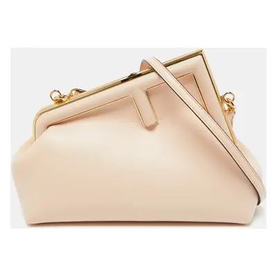 Fendi Pink Leather Fendi First Clutch