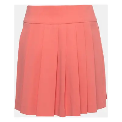 Moschino Pink Crepe Pleated Mini Skirt