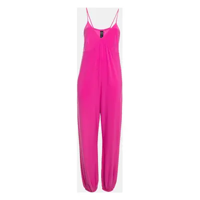 Norma Kamali Pink Lycra Slip Jog Jumpsuit