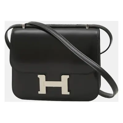 Hermes Black Box Calf Constance Miroir Bag