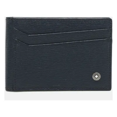 Montblanc Blue Leather Bifold Card Holder