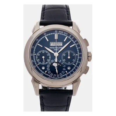 Patek Philippe Blue 18k White Gold Grand Complications 5270G-014 Manual Wind Men's Wristwatch mm