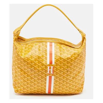 Goyard Yellow Goyardine Coated Canvas Boheme Hobo