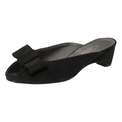 Stuart Weitzman Black Suede Slide Sandals Size