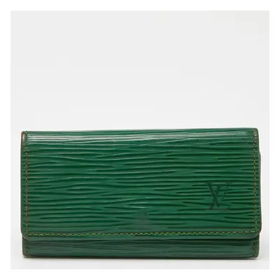 Louis Vuitton Borneo Green Epi Leather Key Holder