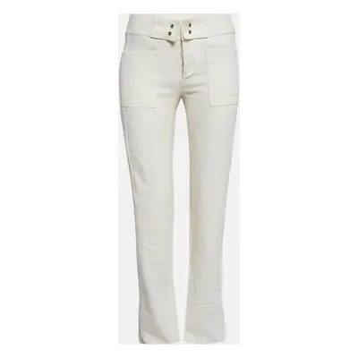 Gucci White Linen Cargo Trousers