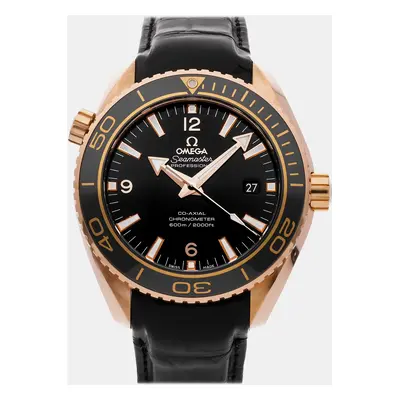 Omega Brown Ceramic Seamaster Planet Ocean 215.62.40.20.13.001 Automatic Men's Wristwatch mm