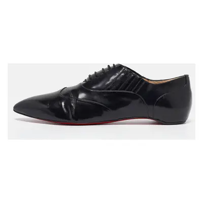 Christian Louboutin Black Leather Oxfords Size 40.5