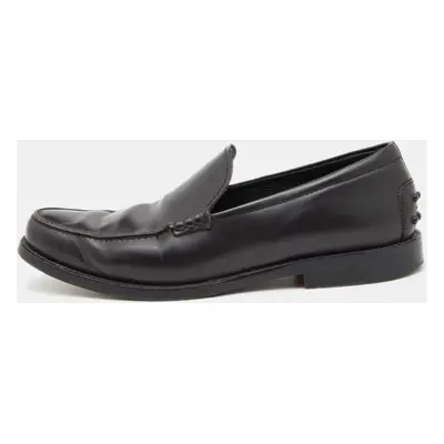 Tod's Dark Brown Leather Slip On Loafers Size