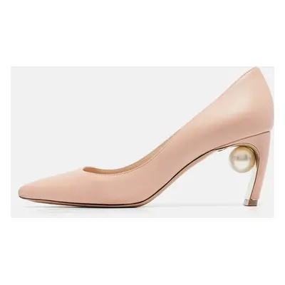 Nicholas Kirkwood Pink Leather Pointed Toe Pumps Size