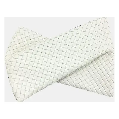 Bottega Veneta Chalk Nappa Intrecciato Crisscross Clutch