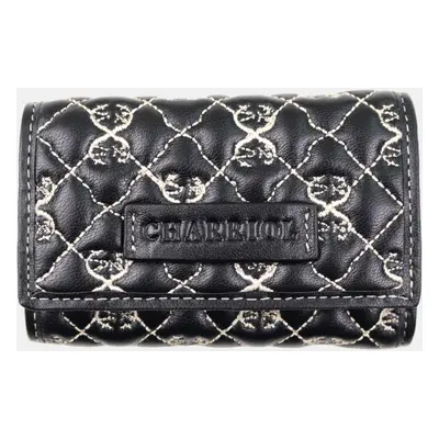 Charriol Black / Beige Leather Quilted Purses