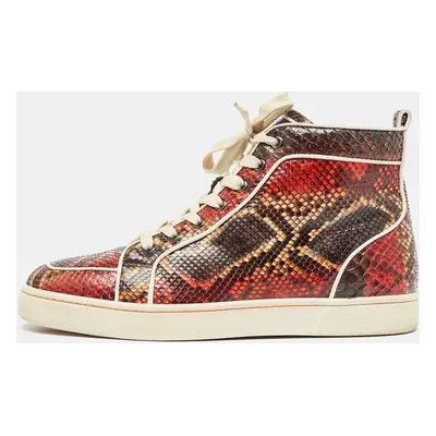 Christian Louboutin Multicolor Python Rantus Orlato Sneakers Size