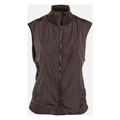 Prada Brown Nylon Puffer Vest