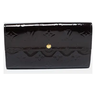 Louis Vuitton Amarante Monogram Vernis Sarah Wallet