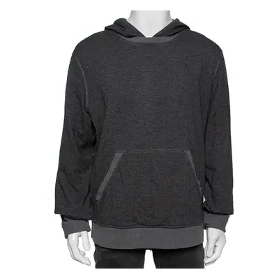 Boss By Hugo Boss Grey Wool Long Sleeve Hoodie