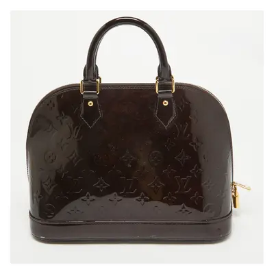 Louis Vuitton Amarante Monogram Vernis Alma PM Bag