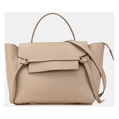 Celine Light Taupe Grained Calfskin Micro Belt Bag