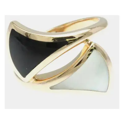 Bvlgari 18K Pink Gold Diva's Dream Shell Band Ring EU 50.5