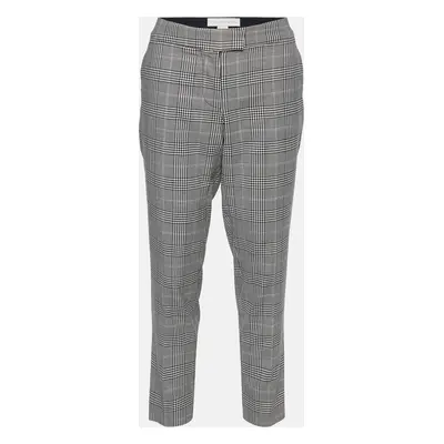 Stella McCartney Monochrome Houndstooth Wool Tapered Trousers