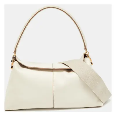 Tod's Off White Leather Small T Case Shoulder Bag