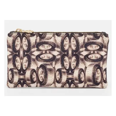 Charlotte Olympia Multicolor Printed Fabric Zip Pouch