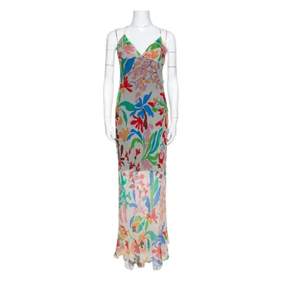 Missoni Cream Floral Print Crepe Sheer Maxi Dress