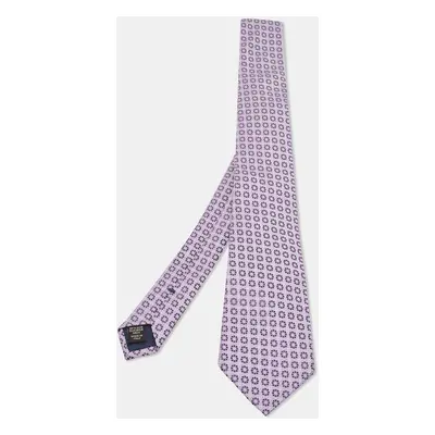 Ermenegildo Zegna Purple Jacquard Silk Tie