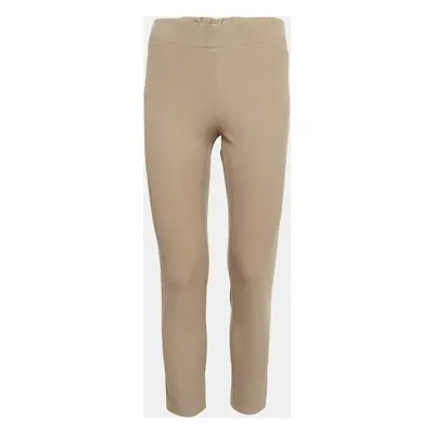 Joseph Brown Stretch Gabardine Tight Fit Leggings