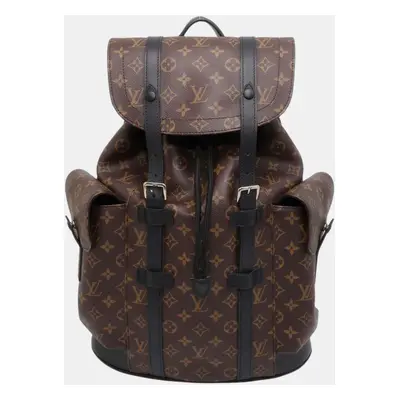 Louis Vuitton Christopher Noir Monogram Macassar Canvas Size MM