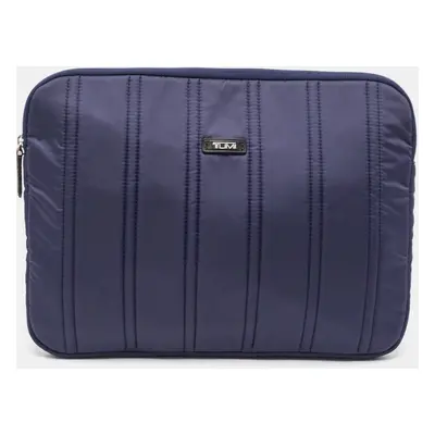 TUMI Navy Blue Stripe Nylon Laptop Sleeve