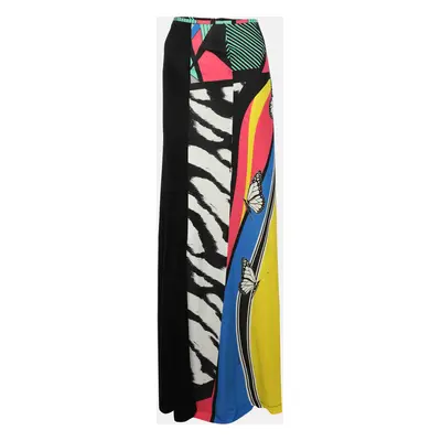 Class by Roberto Cavalli Multicolor Printed Viscose Maxi Skirt