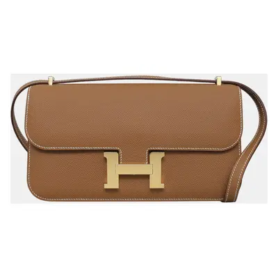 Hermes Gold Leather Constance Elan Bag