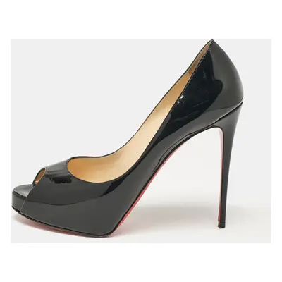 Christian Louboutin Black Patent Leather New Very Prive Pumps Size