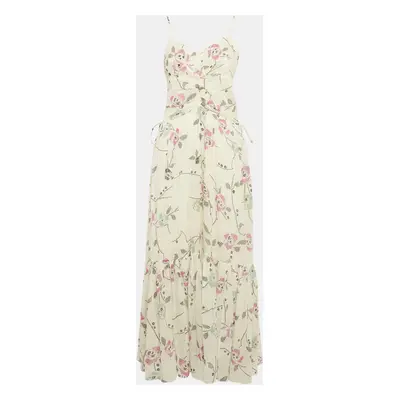 Isabel Marant Etoile White Printed Cotton Sleeveless Maxi Dress