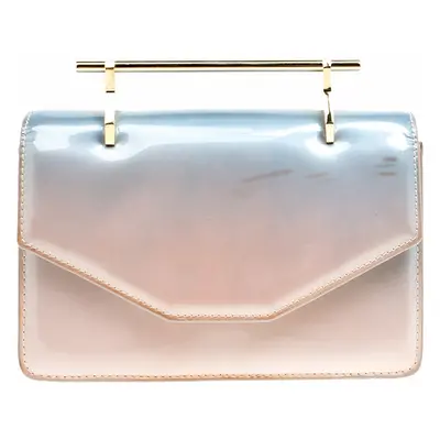 M2Malletier Blue/Peach Ombre Patent Leather Indre Shoulder Bag