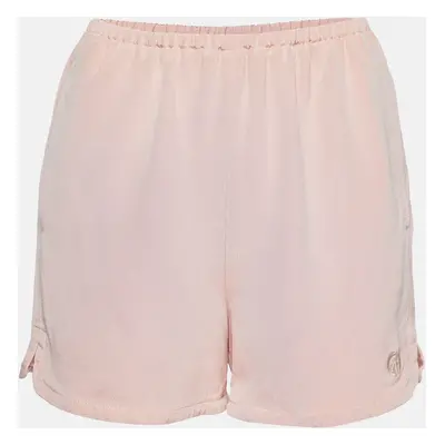 Gucci Pink Silk Blend GG Embroidered Shorts