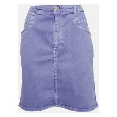 Isabel Marant Purple Denim Mini Skirt