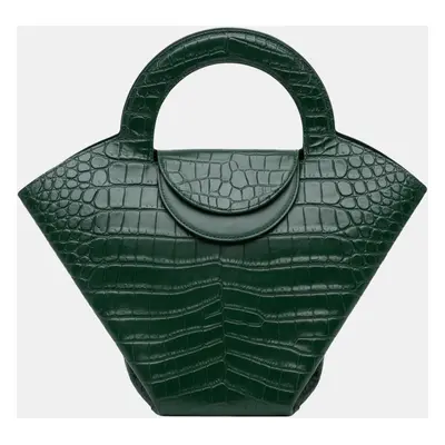 Bottega Veneta Crocodile Embossed Doll Top Handle Bag