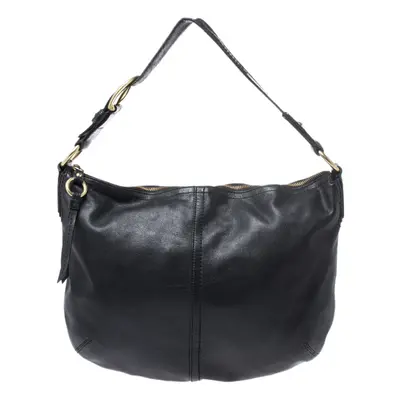 Coach Black Soft Leather Hobo