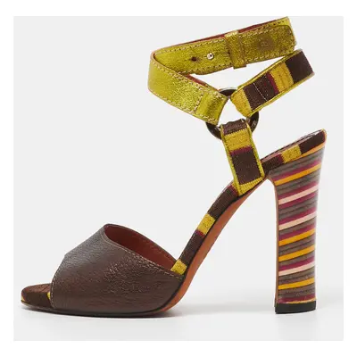 Missoni Tricolour Leather Strappy Sandals Size