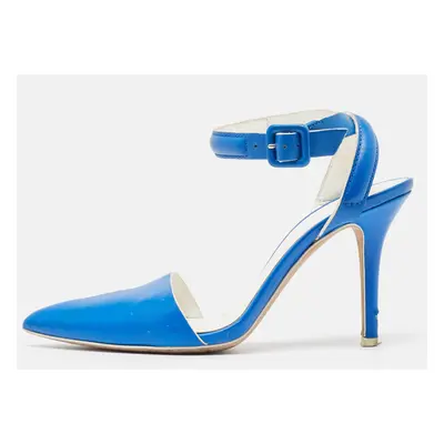 Alexander Wang Blue Leather Ankle Strap Pumps Size