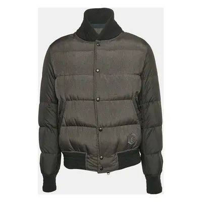 Yves Saint Laurent Grey Synthetic Puffer Down Jacket