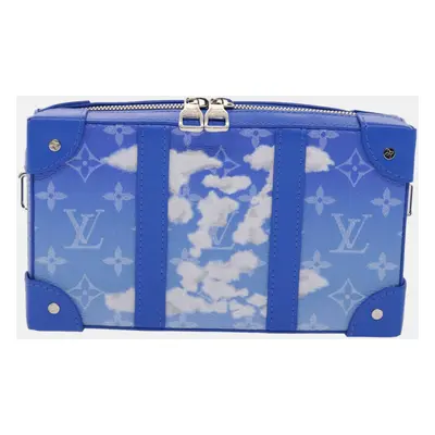 Louis Vuitton Blue Canvas Trunk shoulder Bag