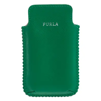 Furla Green Leather Phone Case