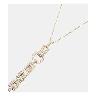 Cartier Diamond Necklace 18k Pink Gold Pink Gold Clear Metal